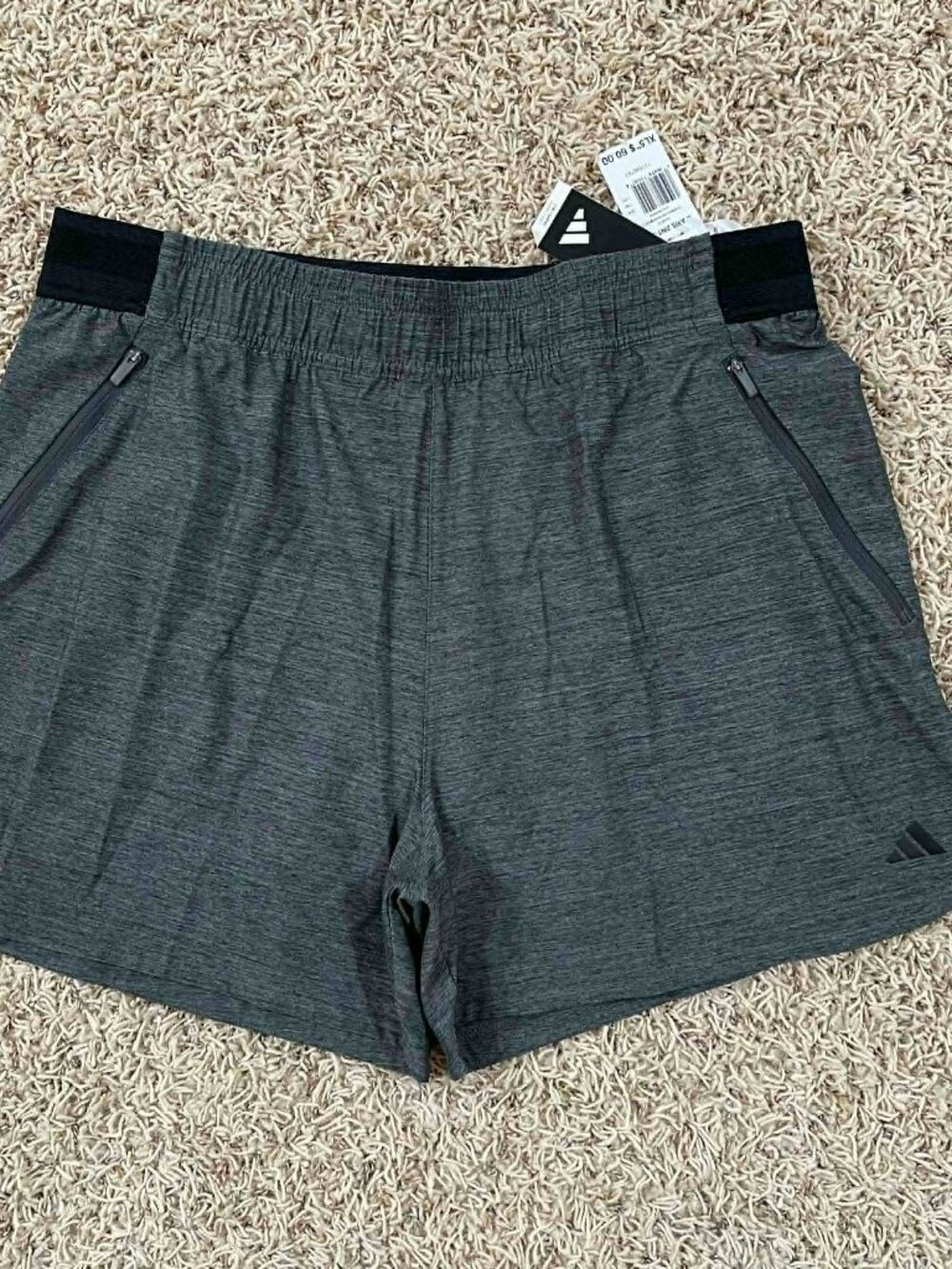 Adidas Men’s Axis 5” 2-In-1 Woven Training Shorts Gray IN6015, Size XL (New)